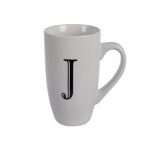 Mug Daily Tall Letter J,400ml (4 Pack)