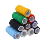 6 x 10 Colors Home Mart Poly-Cotton Sewing Thread Reel Cord String Cotton