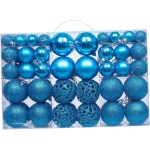 100 Piece Suitcase Mixed Baubles - Blue