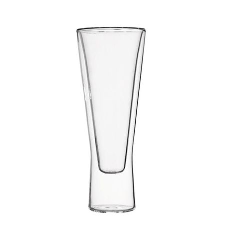 s-pdpxl Sleek Double Wall Drinking Glass Tumbler 250 ml 2 Piece - Image 1