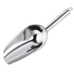 Thickened stainless steel multi-purpose flat bottom No. 3 ice shovel