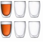 Double Wall GlassTransparent Set of 6 Glasses - 450ml