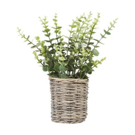Artificial Eucalyptus Plant with Basket Pot 40cm