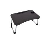 Easy Portable multifunctional Portable Foldable Laptop Stand Desk - Black, Brown