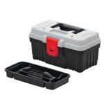 Tool Box with Tool Holder Ergonomic Handle