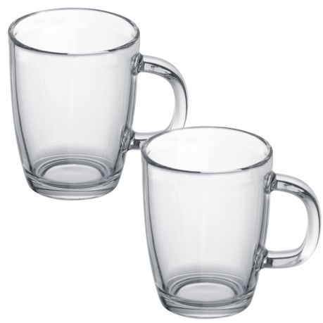 s-pdpxl Home Kitchen Double Wall Glass Mug Set of 2 (350ml) - Image 1