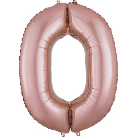 s-pdpxl Rose Gold Foil Helium Balloon 0 102cm x 2 - Image 1