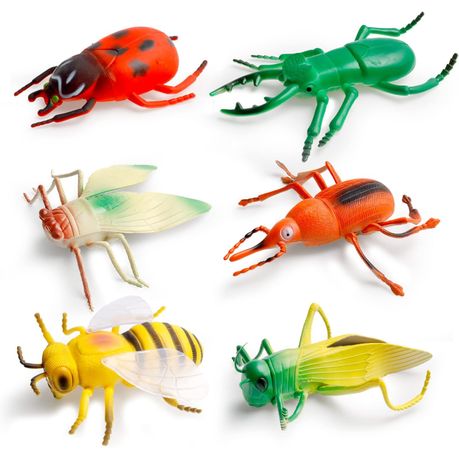 s-pdpxl Realistic Big Bugs Figurines Set - 6 Pack - Image 1