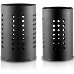 Perforated Kitchen Cutlery Holder Black