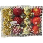 Christmas Shiny Matte Glitter Balls 6cm - 24 Piece