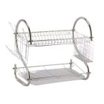 Removable Bowl & Dishes Shelves with Two Layers and Draining