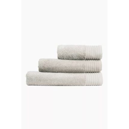 Cotton Single Border Towel (Taupe) - Bath Sheet