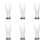 Set Of 6 Multipurpose 450ml Vintage Design Weizen Beer Glass