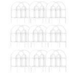 Garden Fencing White Set Of 15