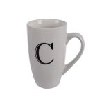Mug Daily Tall Letter C,400ml (4 Pack)