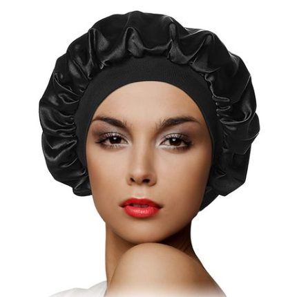 Sleeping Bonnet Cap - Wide Band - 30cm - Navy Blue