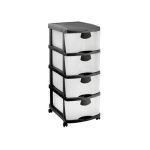 4 Maxi Drawer Storage Tower with Wheels