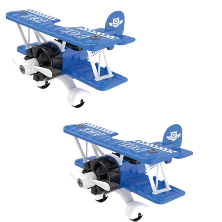 s-pdpxl Retro Plastic Mini Plane Toy For Kids - Set Of 2 - Image 1