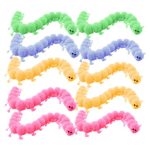 Toy Figet Stretchy Caterpillar Relieve Stress Kids Party Favour Set Of 10