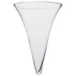 Elegant Transparent Cone Vase (43cm X28 cm)