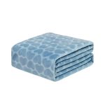 Plush 1 Ply Embossed Blanket - Brown