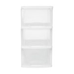 3 Drawer Slimline Storage Unit Small White