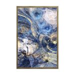 Modern Blue Marble Print Wall Art - 600 x 900 mm