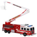 Kid Fun Rescue Fire Engine Firefighter Truck with Extension Ladder