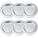 Silver Coated Metal Underplate - Set Of 6