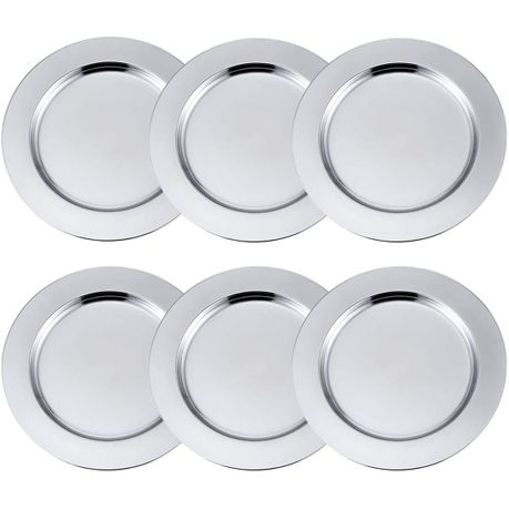 s-pdpxl Silver Coated Metal Underplate - Set Of 6 - Image 1
