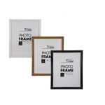 Rectangular Picture Frames - Black - Brown - White - Set of 3