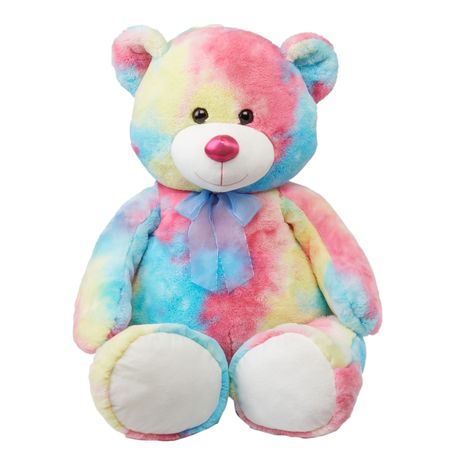 s-pdpxl JP Cuddly Huggable & Soft Giant Teddy Bear Colourful Rainbow 150cm - Image 1