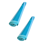 Woven Beach, Pool & Camping Mat (74 x 174cm) Set of 2 - Aqua