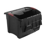 Black Flip Lid Storage Box 30L