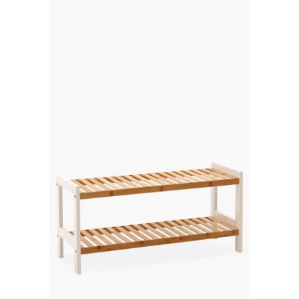 2 Tier Bamboo Shoe Rack