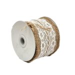 Hessian Rib Flower Lace