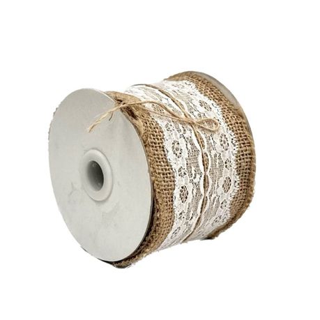 s-pdpxl Hessian Rib Flower Lace - Image 1