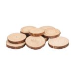 10X Tree Round Wood Log Slice For Wedding Bark Table Decor