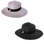 2 x Summer Hat Straw Hat For Women - Baby Pink + Ceres Pink