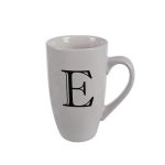 Mug Daily Tall Letter E,400ml (4 Pack)