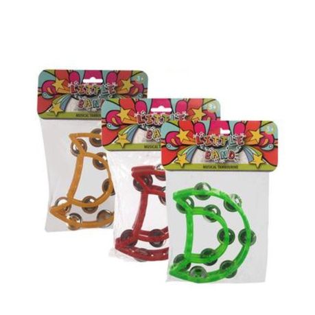 s-pdpxl Musical Percussion Tambourine 15 x 12cm-3 Piece - Image 1