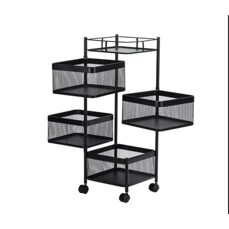 s-pdpxl 4 Tier Trolley Storage Rack - Image 1