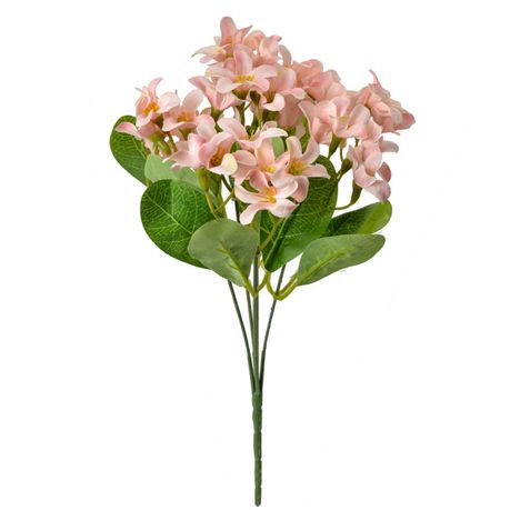 s-pdpxl Artificial Pink Dancing Lady Flower Bunch 30cm - Set of 3 - Image 1