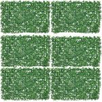Admirals Artificial Furn Faux Leaves Wall Panel Outdoor & Indoor - Set of 6