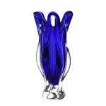 Crystal Glass Vase - Gold
