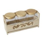 3 Piece Coffee Jar Set - 29x14x10cm