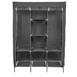 Wardrobe Storage Rack/Organizer With Cover - Brown