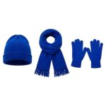 Kids Winter Beanie Scarf and Gloves Set - Green