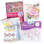 Unicorn Party Kit - (Straws, Cupcake Kit, Candles, Photo Props and Decor)