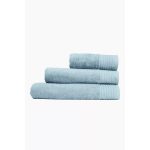 Cotton Single Border Towel (Duck Egg) - Hand Towel